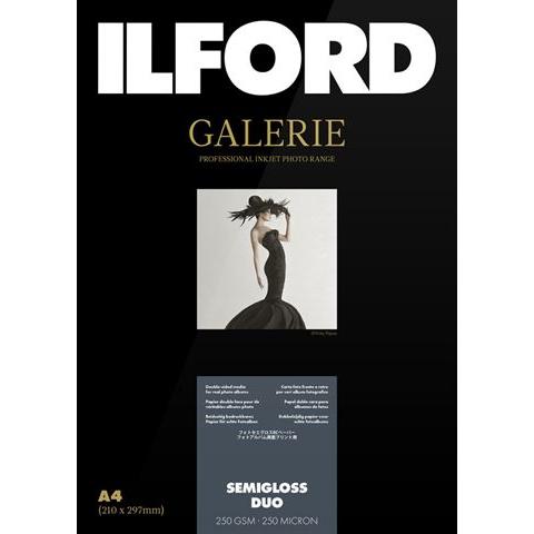 Ilford Galerie Semigloss Duo 250g A4 25 Blatt (250 g/m², A4, 1 x), Fotopapier