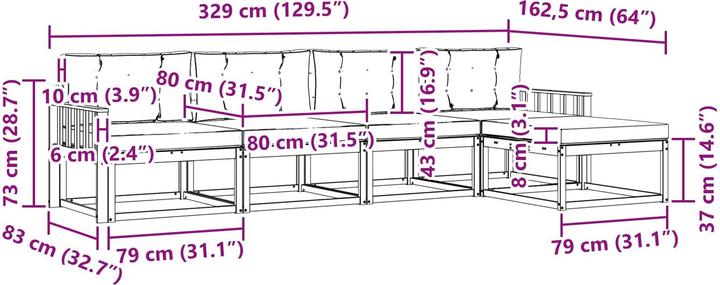 Produktbild vidaXL Gartenmöbel