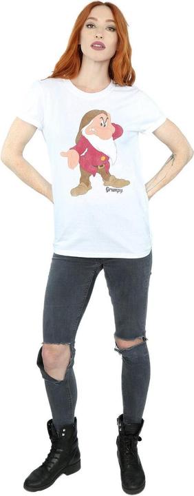 Actual product image Snow White Womens/Ladies Grumpy Cotton Boyfriend T-Shirt (S)