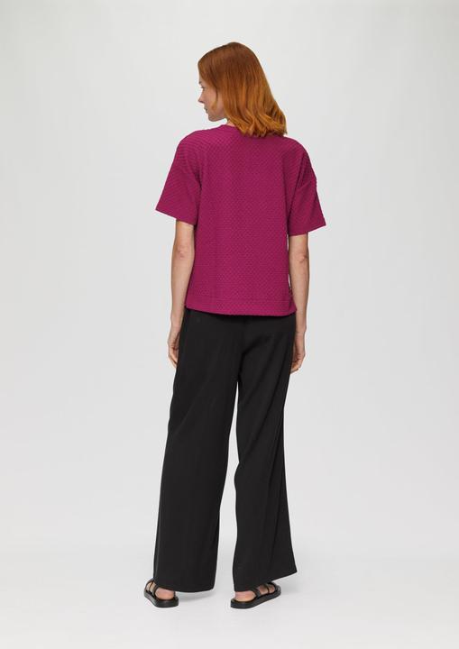 Produktbild S.Oliver Sweatshirt Sweatshirt mit Rundhalsausschnitt und strukturierter Oberfläche (48)