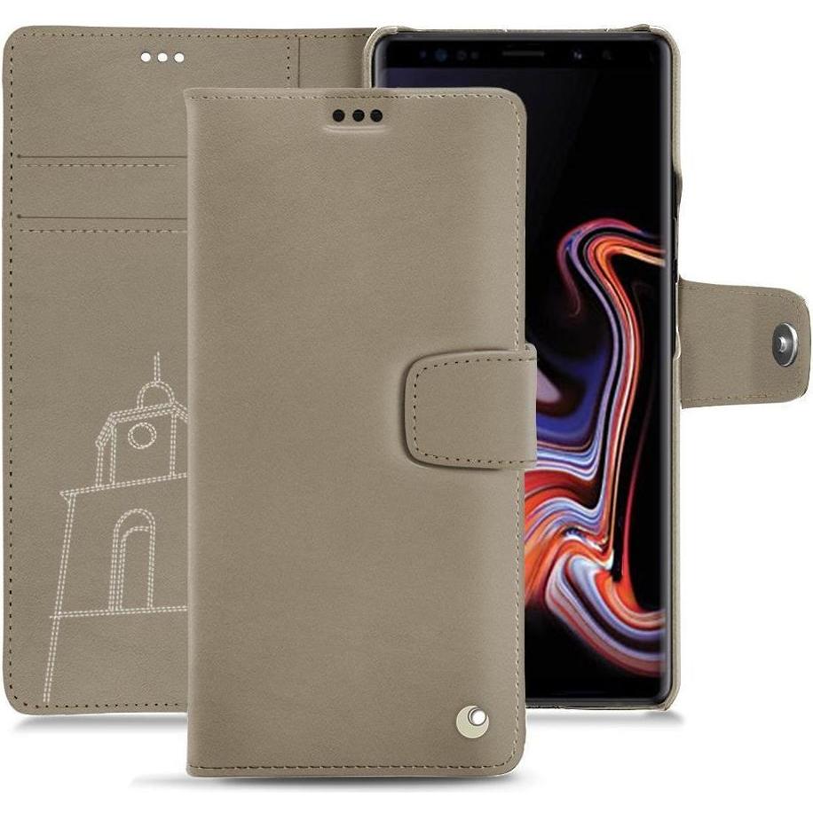 Noreve Lederschutzhülle Wallet (Samsung Galaxy Note 9), Smartphone Hülle, Beige