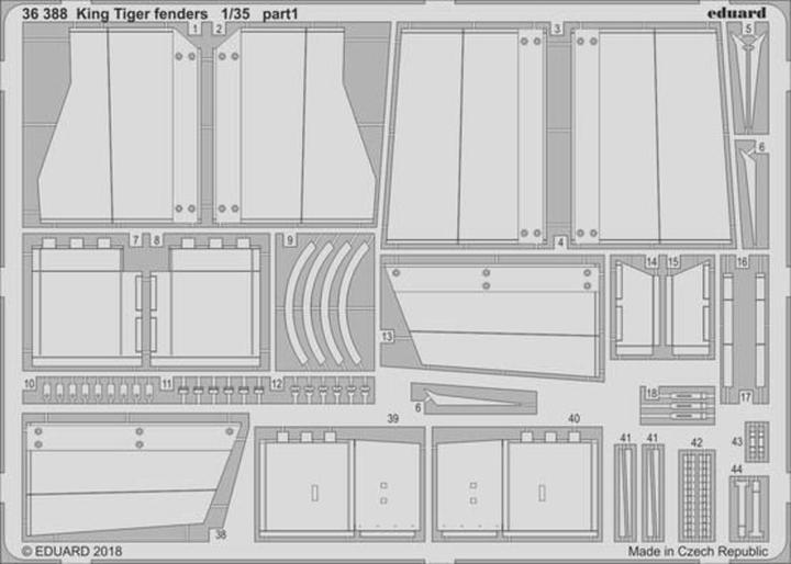 Image du produit Eduard King Tiger initial for Takom