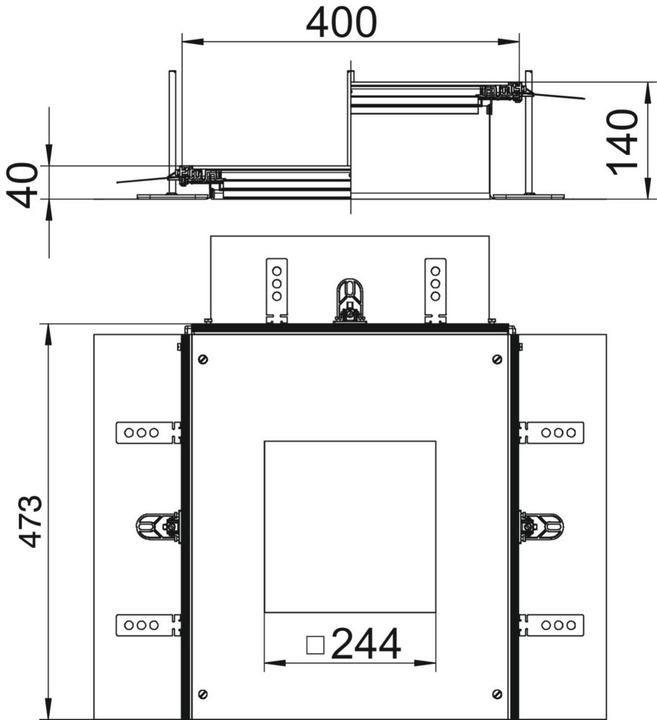 Produktbild OBO Bettermann OBO OKA-G A 40140 9 Anbaueinheit f.GES9 St FS (46 cm)