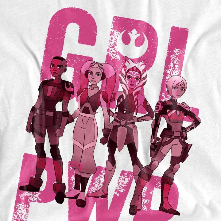 Actual product image Ahsoka Unisex Adult Girl Power Ketsu Sabine Hera T-Shirt (XL)