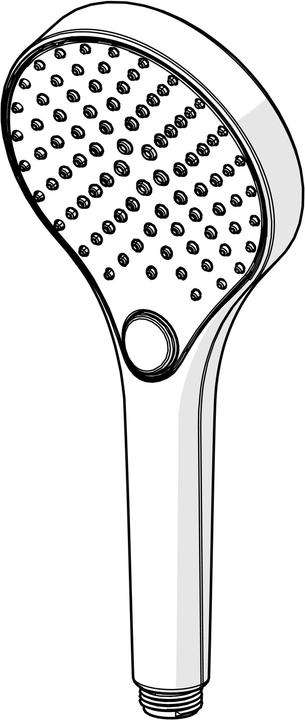 Produktbild Hansa VIVA Handbrause, rund, Durchmesser 110mm, 3-strahlig, 44330300 (3 Strahlarten)