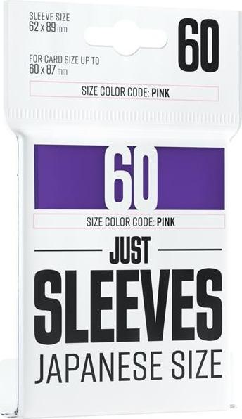 Actual product image Gamegenic GGX10018ML - Just Sleeves - Japanese Size, purple (60 Sleeves)