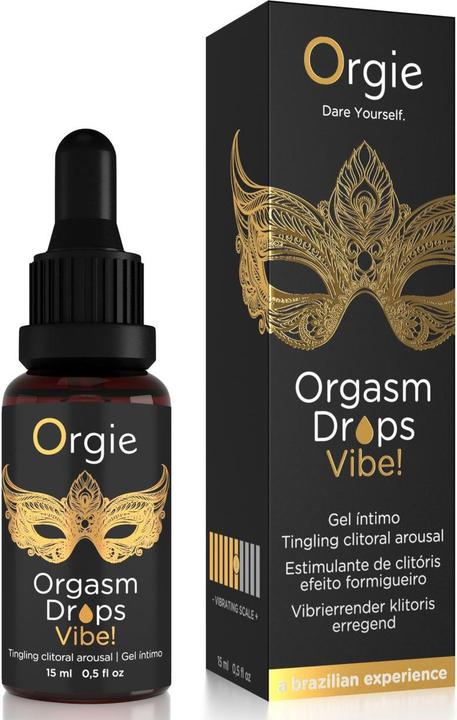 Actual product image Orgie Orgasm Drops Vibe (15 ml)