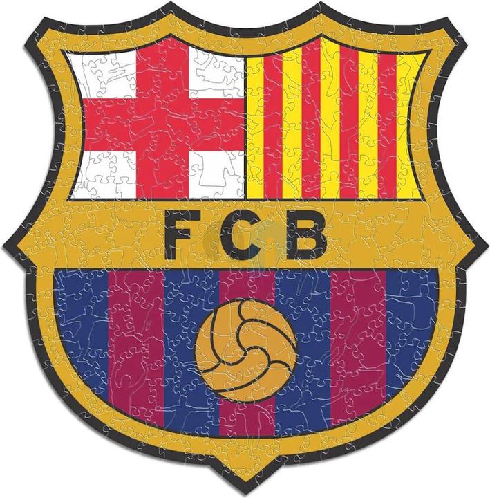 Produktbild Iconic FC Barcelona - Logo - Holz Puzzle Grösse L (500 Teile) (500 Teile)