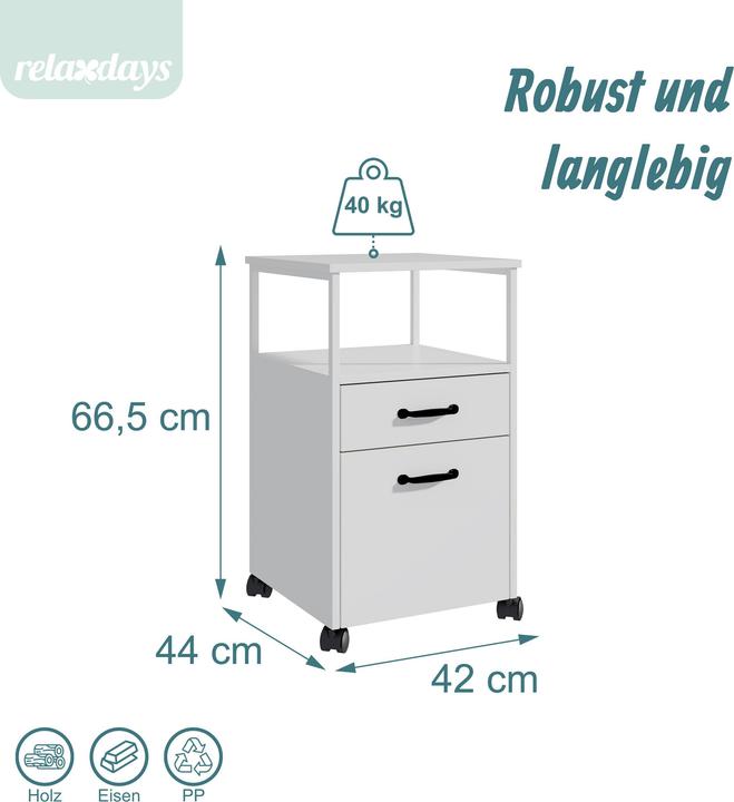 Produktbild Relaxdays Rollcontainer (44 x 44 x 66.50 cm)