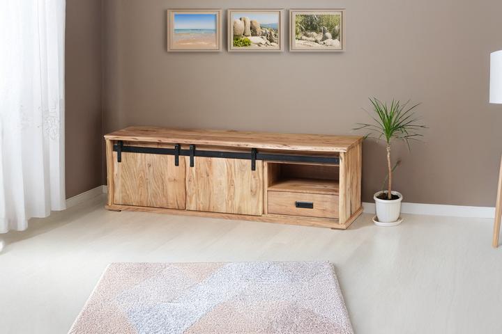 Image du produit SAM LIAN Baumkante massiv Akazie (160 x 45 x 50 cm)