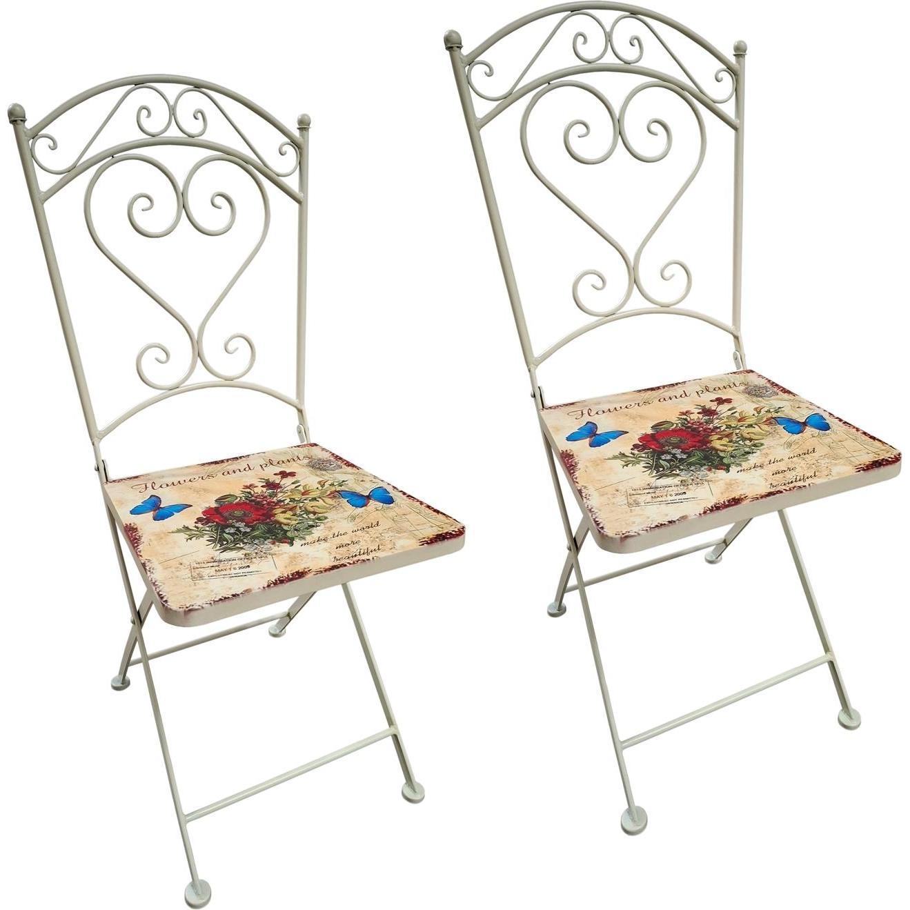 HTI-Line, Gartenstühle, Metallstuhl 2er Set