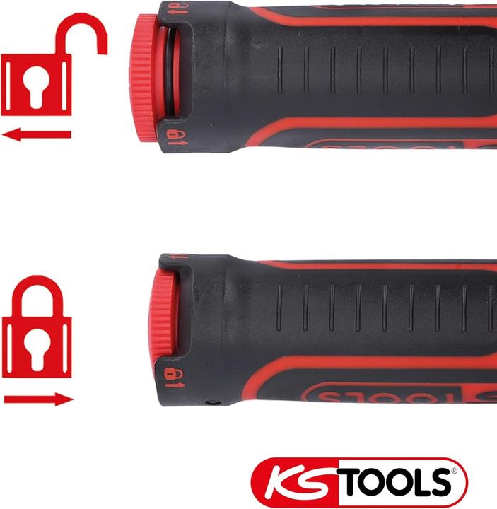 Produktbild KS Tools Ratschen-Drehmomentschlüssel (1/2", 40 - 200 Nm)