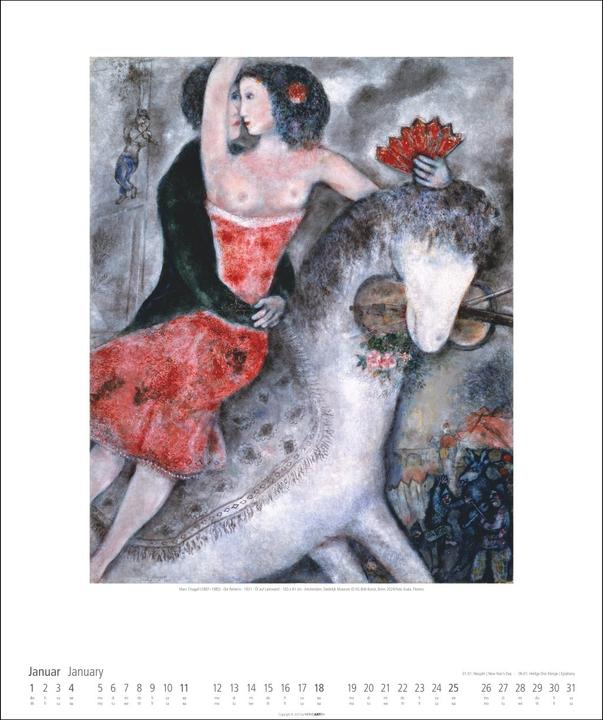 Produktbild Marc Chagall Kalender 2026 (46 x 55 cm)