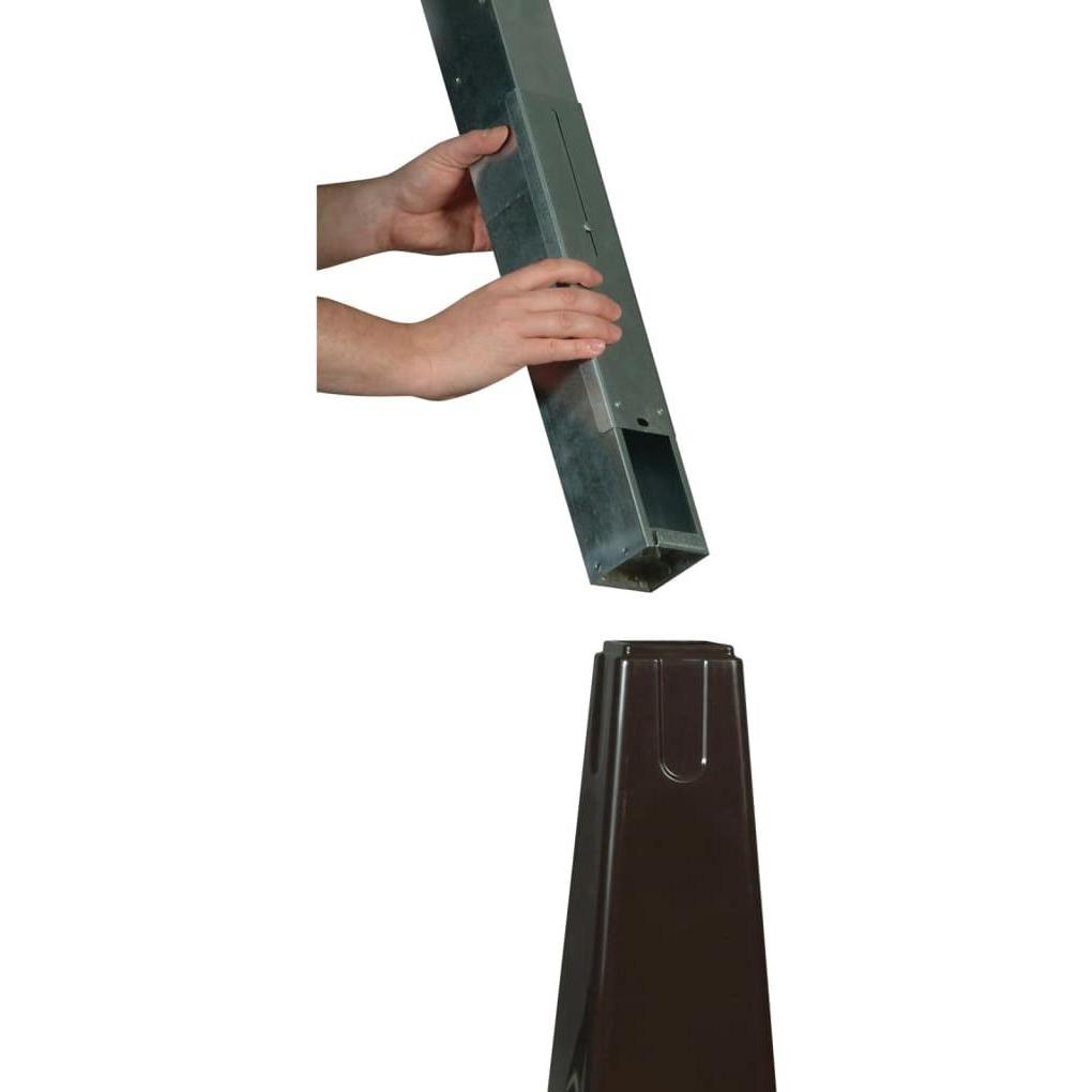 Thumbnail - Rubbermaid, Aschenbecher, Standascher GroundsKeeper Schwarz Standaschenbecher mit Stahleimer