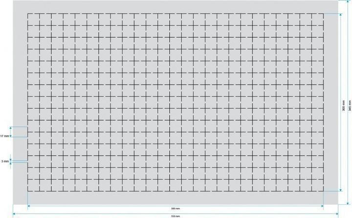 Produktbild Feldherr DS005RS-PE - Double-Size Raster PE-Hartschaumstoff 5 mm - selbstklebend (Kunststoff, Schaumstoff)