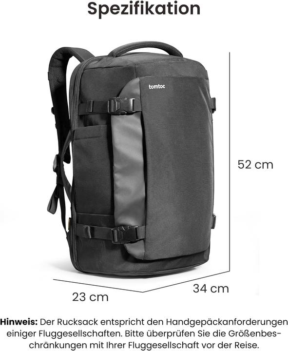 Immagine prodotto tomtoc Zaino da viaggio (40 l)