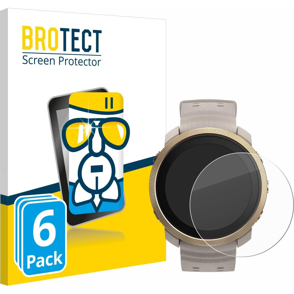 BROTECT Schutzglas Schutzfolie Glas Folie Displayschutz klar, Smartwatch Schutzfolie, Transparent