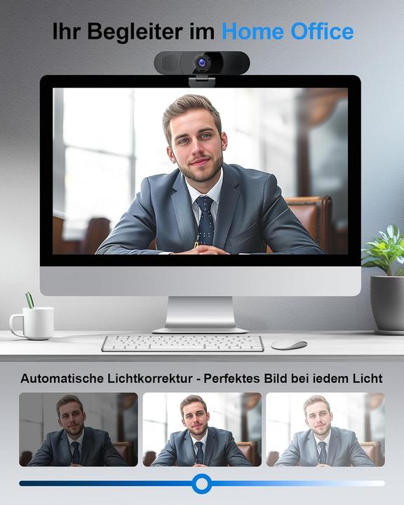 Produktbild EMeet C980 Pro Webcam mit Geräuschunterdrückung