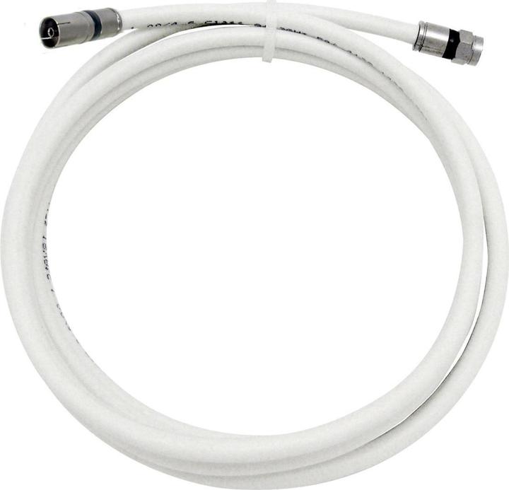 Produktbild Televes FS-KK2030 3m F F Weiss Koaxialkabel (120 dB, Antennenkabel)