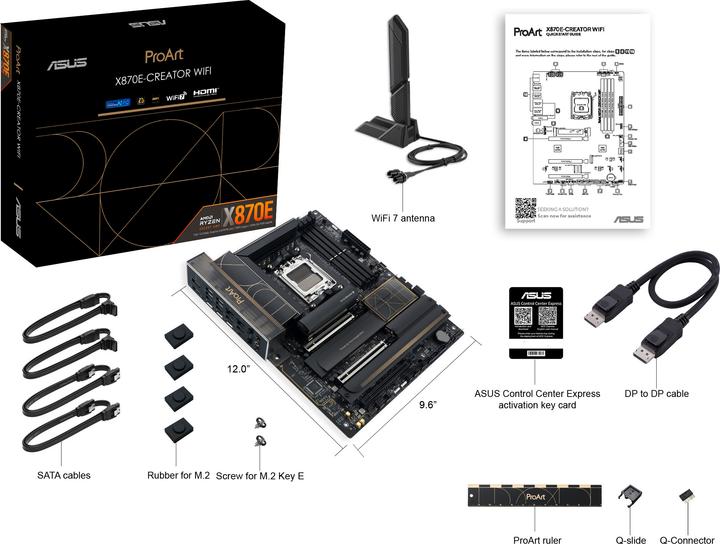 Actual product image ASUS ProArt X870E-CREATOR WIFI (AM5, AMD X870E, ATX)