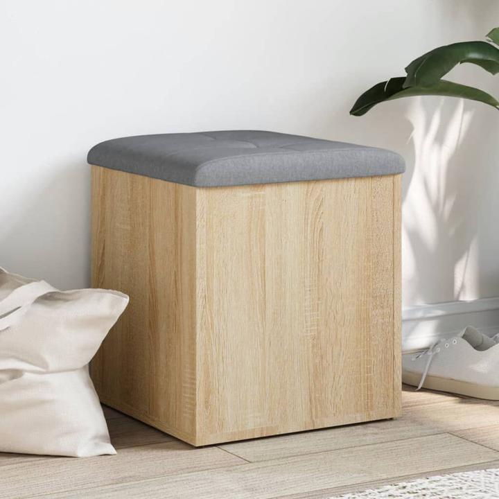 Immagine prodotto VidaXL Panca con vano portaoggetti in rovere Sonoma 42x42x45 cm (42 cm)