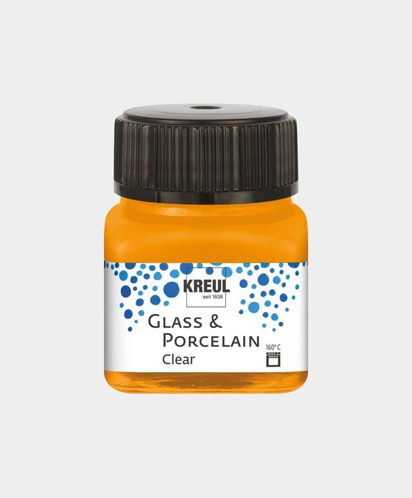 Produktbild Kreul Glass & Porcelain Clear, Porzellan- und Glasfarbe (Orange, 20 ml)