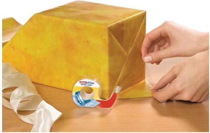 Immagine prodotto tesa Dispenser per nastro adesivo e 1 rotolo a doppia faccia (87 mm)
