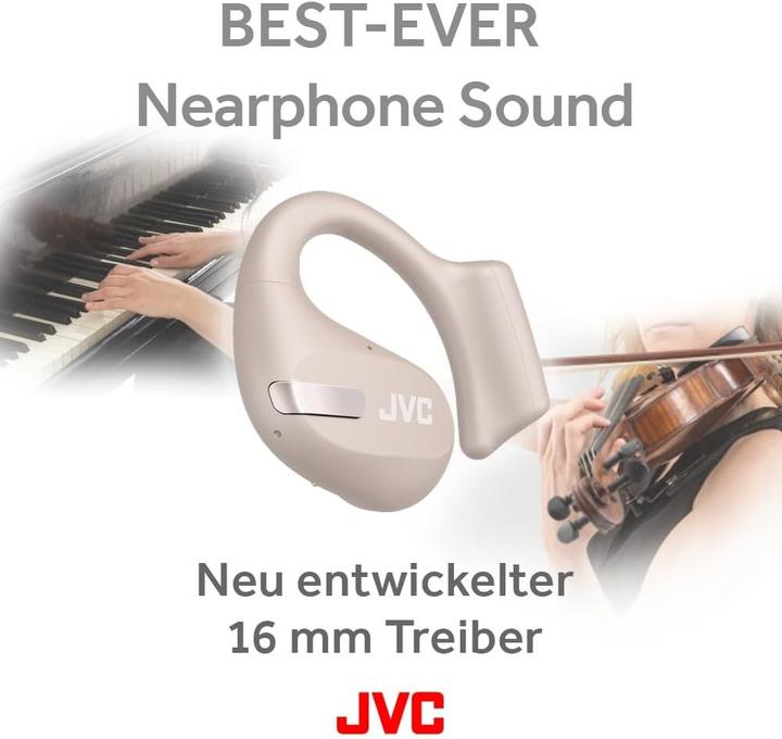 Immagine prodotto JVC HA-NP50T-C - Nearphone Bluetooth - Beige (9.50 h, Senza fili)