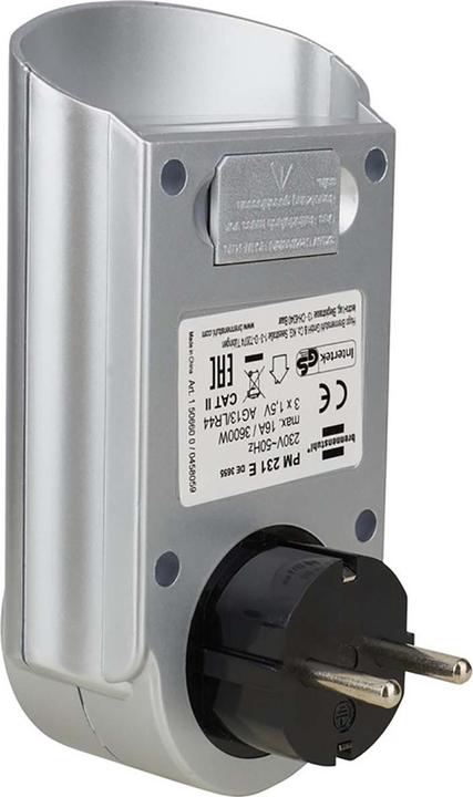Actual product image Brennenstuhl Schuko plug in power monitor