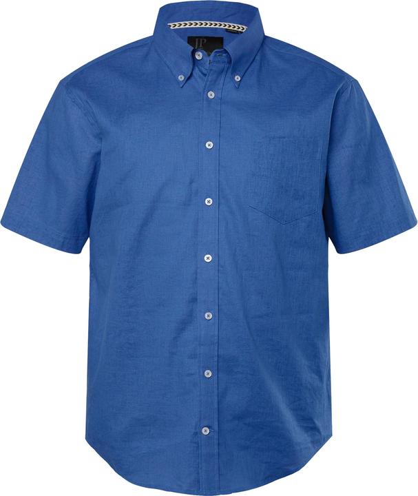 Immagine prodotto JP1880 Camicia dalla vestibilità moderna con lino, mezze maniche e colletto button-down (XL)