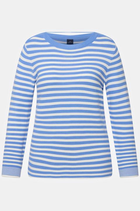 Produktbild Laurasøn Pullover, Feinstrick, Ringel, U-Boot-Ausschnitt, Langarm (M)