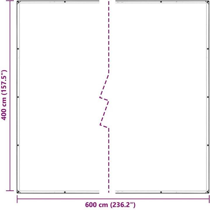 Image du produit vidaXL Bâche transparente avec oeillets 4x6 m PVC Bâche transparente (400 x 600 cm)
