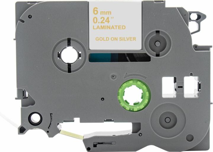 Produktbild Hermex Alternatives Etikettenband zu Brother TZe-MQ914 Beschriftungsband (0.60 cm, Gold, Silber)