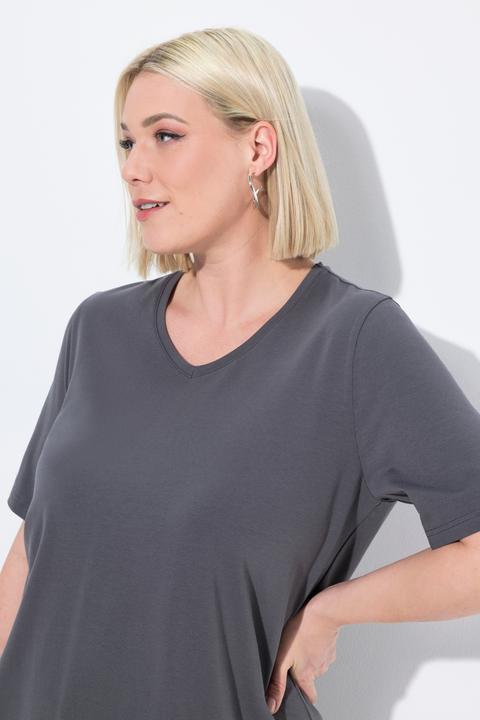 Produktbild Ulla Popken T-Shirt, A-Linie, V-Ausschnitt, Halbarm (58)