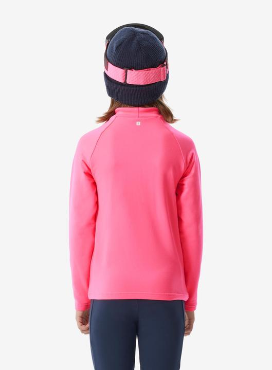 Produktbild Wedze Skiunterwäsche Funktionsshirt Kinder hoher Kragen - BL 500 neonrosa (104)