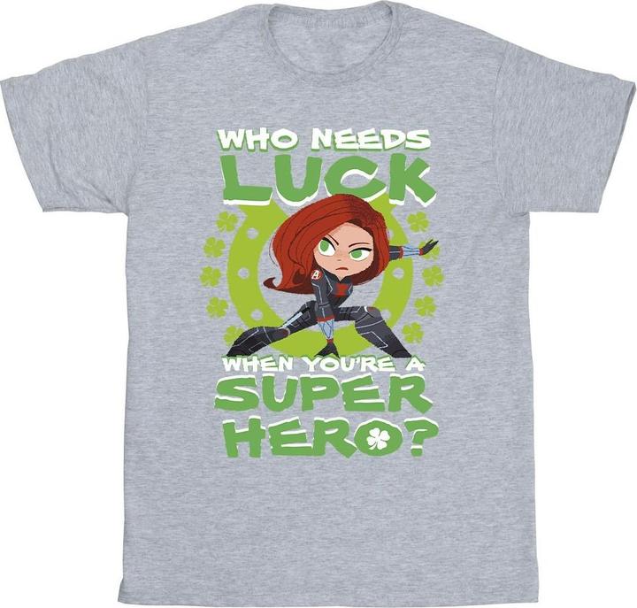 St Patrick's Day Black Widow Luck TShirt (XL)