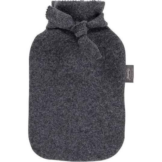 Magni, Bettflasche, Wärmflasche 2L m.Bezug Wollanteil grau 67040621 (2 l)