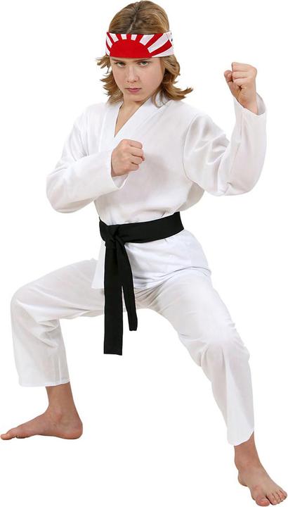 KARATE KID (manteau, pantalon, ceinture noire), 140 cm / 8-10 Years