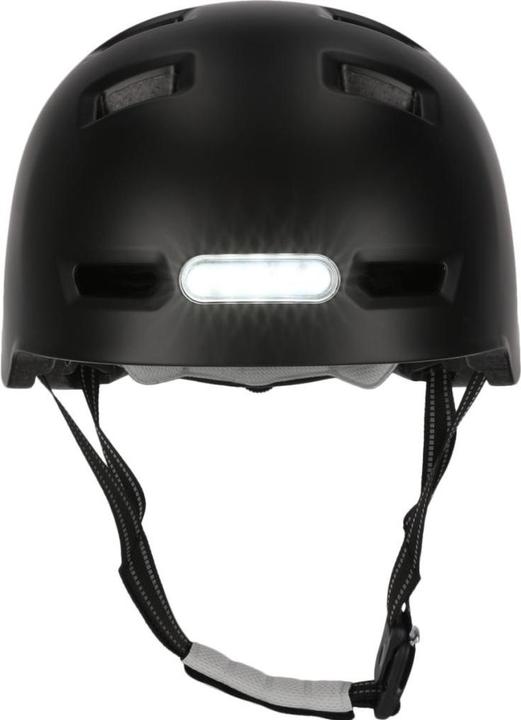 Image du produit Crazy Safety Urban Bicycle and Skater Helmet with Front and Rear Lights - Noir - L (57-61cm) (57 - 61 cm)