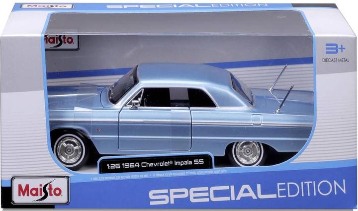 Produktbild Maisto Chevrolet Impala 1964 1/24 blau