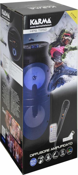 Immagine prodotto Karma Italiana HPS T252R sistema di amplificazione Sistema PA portatile 20 W Rosso