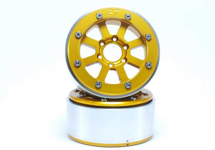 Metsafil beadlock wheels hammer gold/gold 1.9 (2 pcs.) without wheel hub
