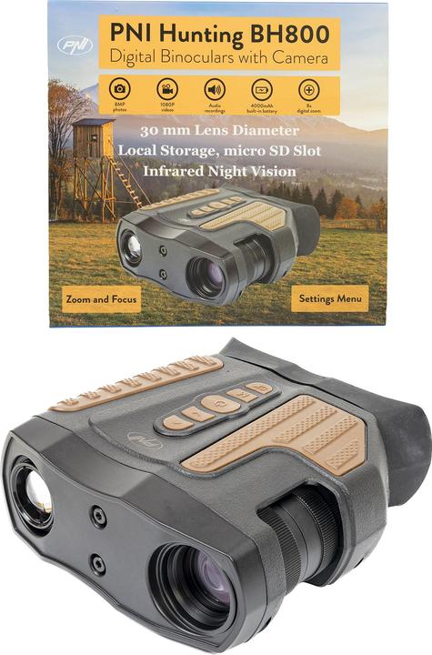 Image du produit PNI Hunting BH800 Jumelles de chasse numériques, zoom numérique 8x (8 x, 30 mm)