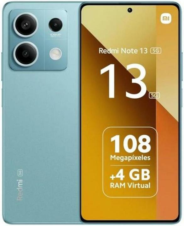 Actual product image Xiaomi Redmi Note 13 5G (256 GB, Ocean Teal, 6.67", Hybrid Dual SIM, 5G)