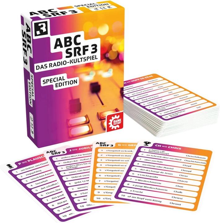 Produktbild Game Factory ABC SRF 3 Special Edition (d) (Deutsch, 2 - 12 Spieler)