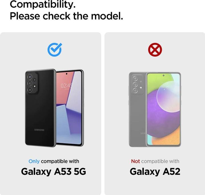 Actual product image Spigen ALM Glas tR(2P) (2 pcs., Samsung Galaxy A53 5G)
