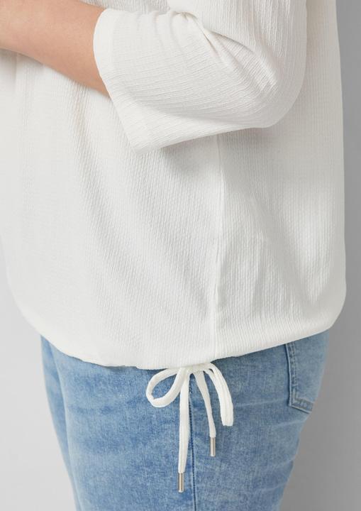 Immagine prodotto s.Oliver T-Shirt Strukturierte Shirt-Bluse mit U-Boot-Ausschnitt (44)