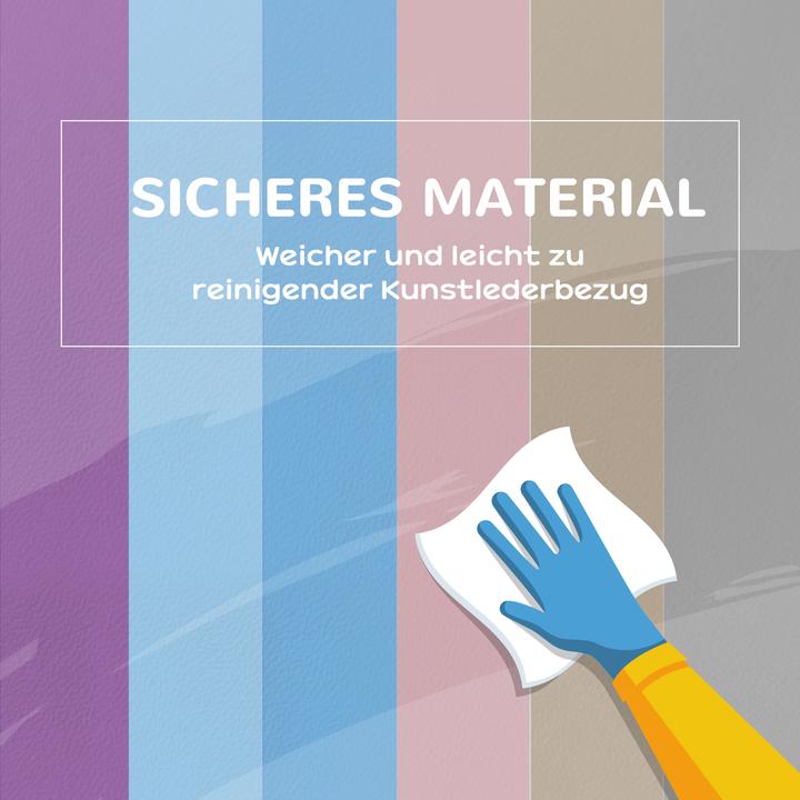 Image du produit Homcom Softbausteine Kunstleder, EPE Mehrfarbig