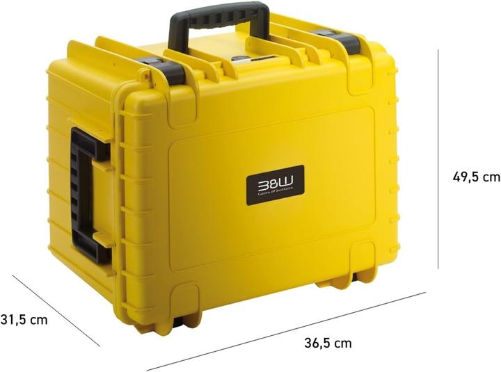 Productafbeelding B+W Koffertype 5500 RPD Geel (Fotokoffer, 37.90 l)