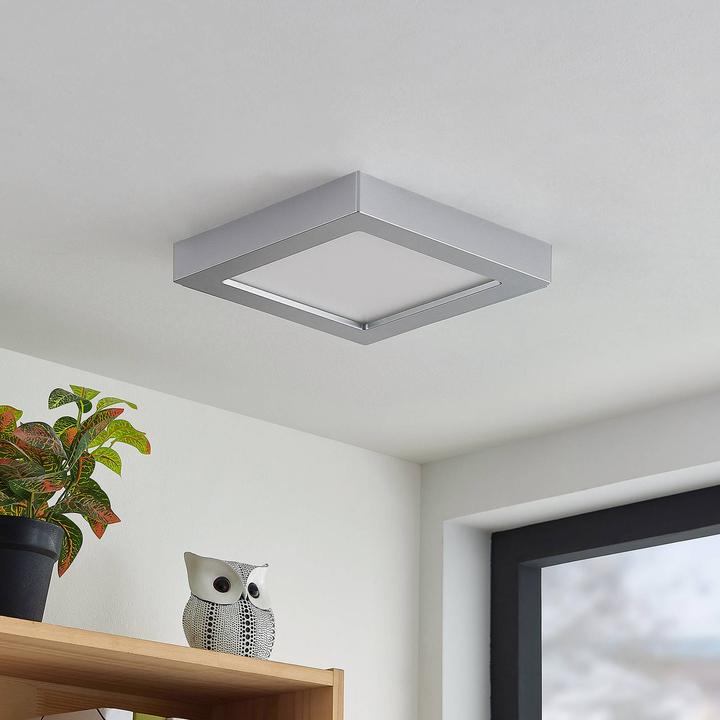 Immagine prodotto Prios Plafoniera Alette LED, argento 22,7 cm 24W (1740 lm)